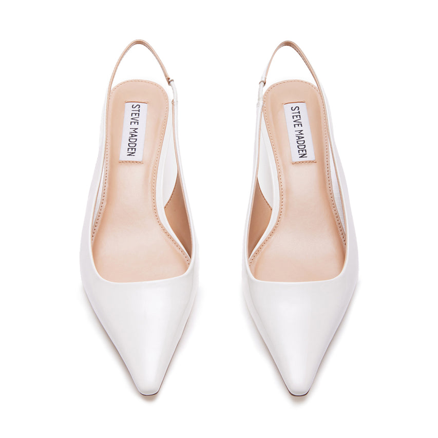Kari Pump WHITE PATENT