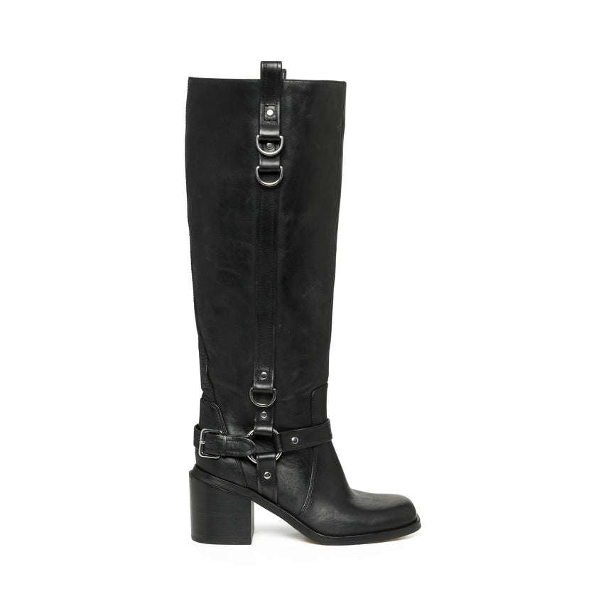 Vase Boot BLACK LEATHER