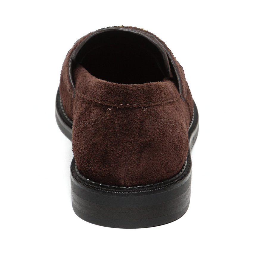Motor Flat Shoe BROWN SUEDE