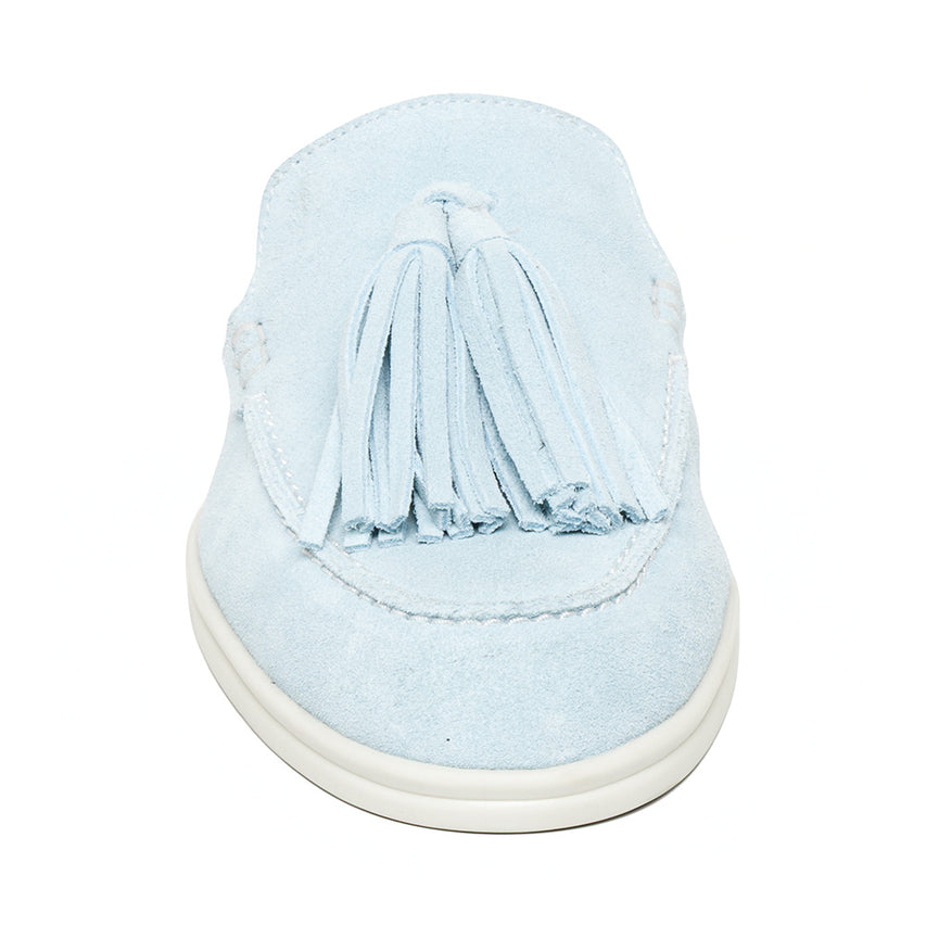 Odenza Flat Shoe LT BLUE SUEDE - view 3