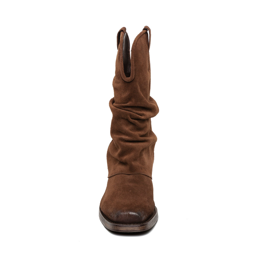 Qiana Bootie DK BROWN SUEDE