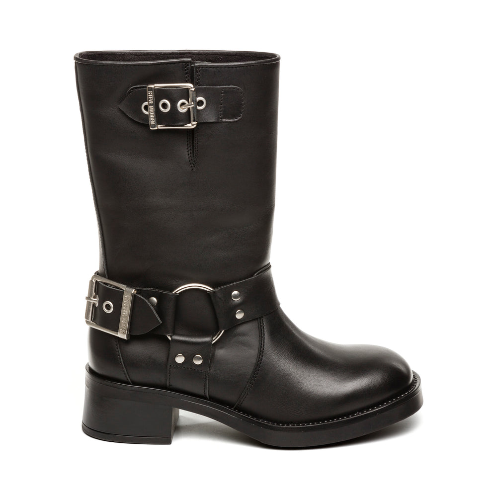 Steve Madden BLESSING BLACK LEATHER Calzado Biker & Western Boots