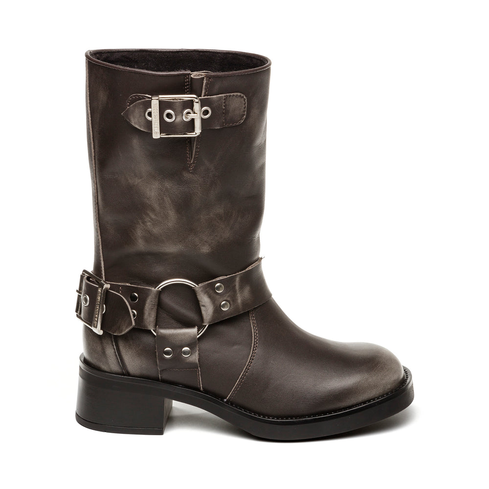 Steve Madden BLESSING DK GREY LEATHER Calzado Biker & Western Boots