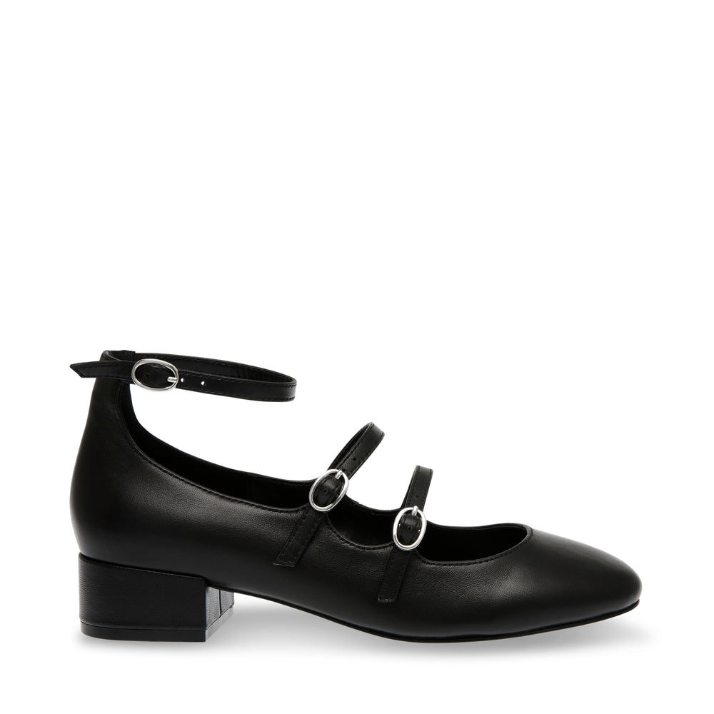 Steve Madden COLLEAGUE BLACK LEATHER Calzado Bailarinas y mules