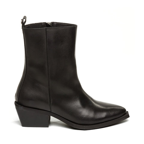 Steve Madden XYLENA BLACK LEATHER Calzado Calzado - Botines