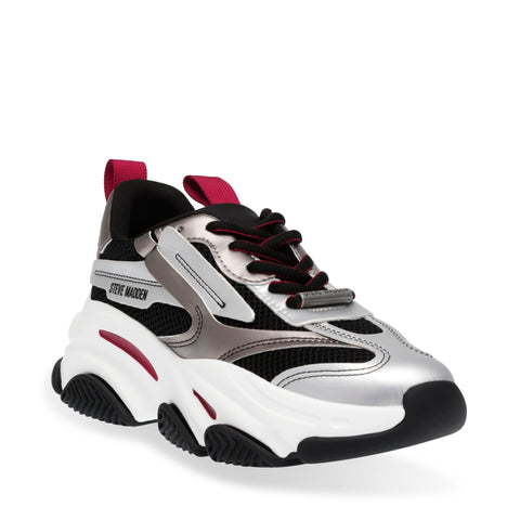 Steve Madden POSSESSION-E ICE PEWTER/RED Calzado Calzado - Sneakers