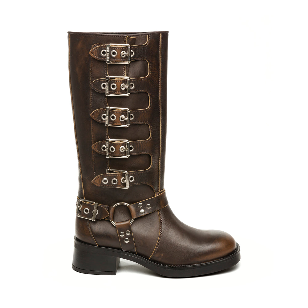 Steve Madden BATTLE BROWN LEATHER Calzado Biker & Western Boots