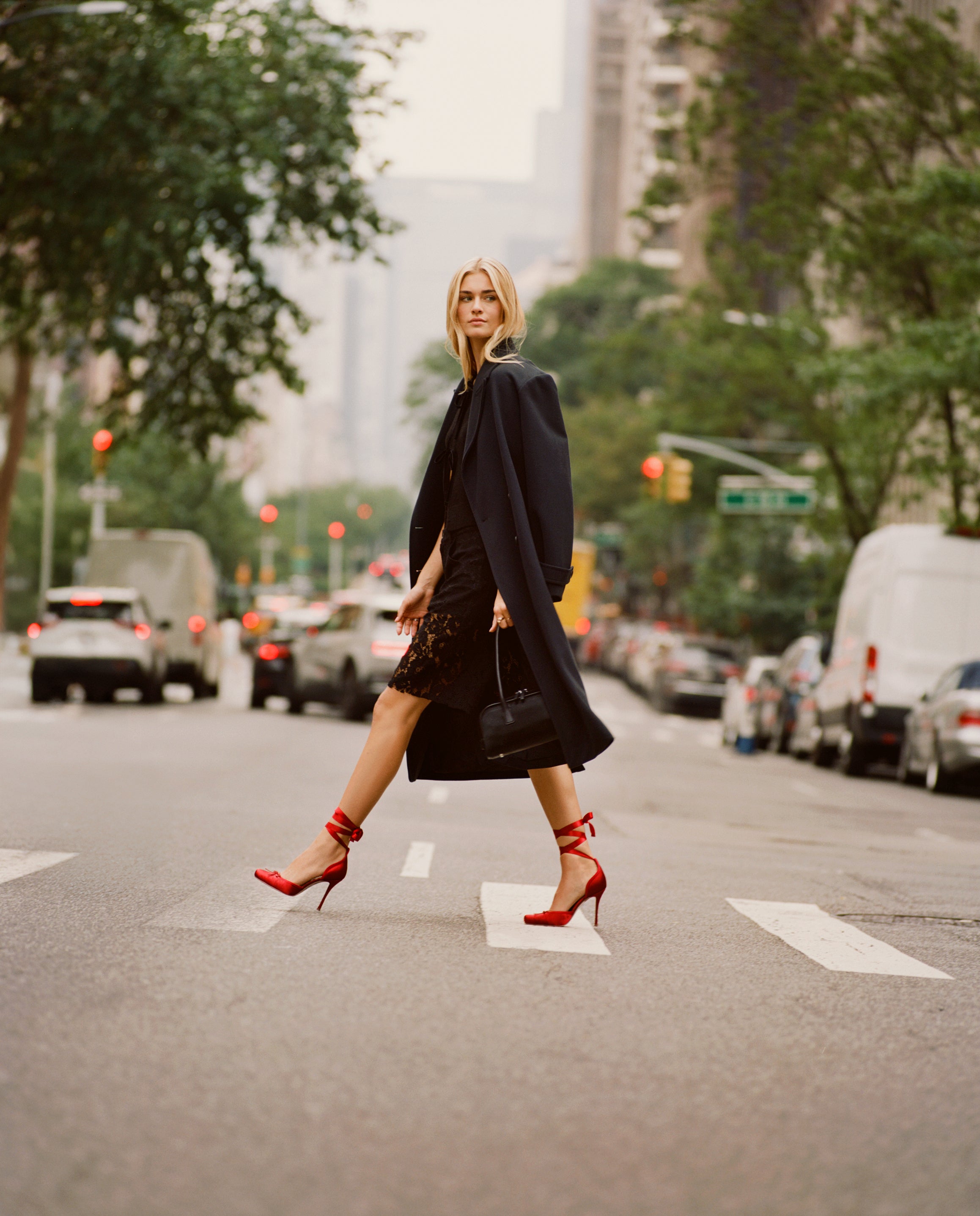 Larina Pump RED SATIN - view 7
