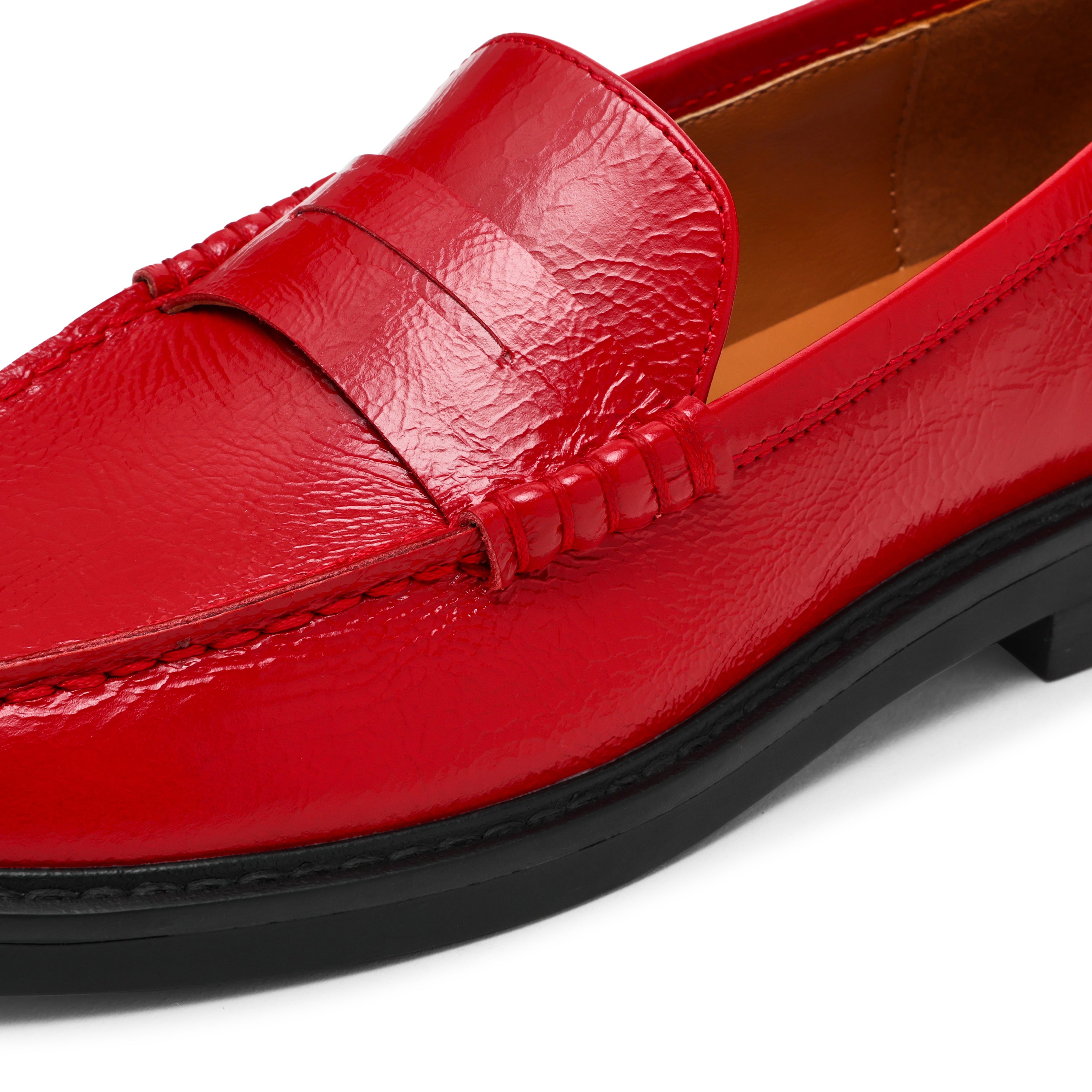 Adison Flat Shoe CHERRY LEATHER