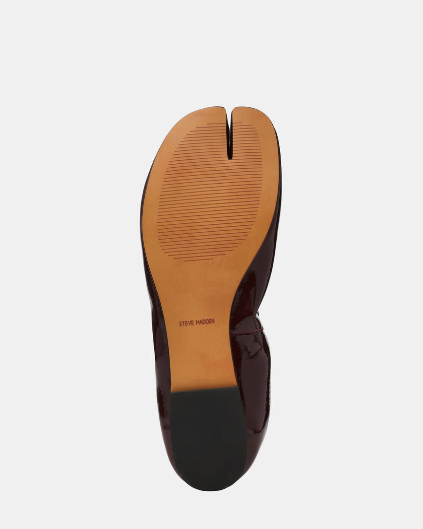 Carin Flat Shoe BURGUNDY PATENT - view 6