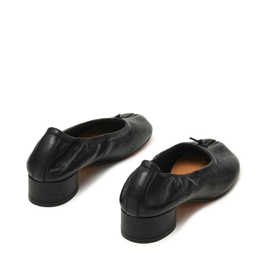 Cyra Flat Shoe BLACK LEATHER - view 4