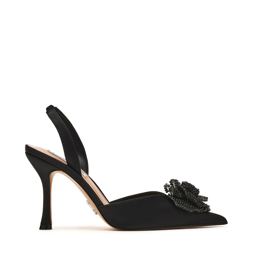 Lysandra Sandal BLACK SATIN