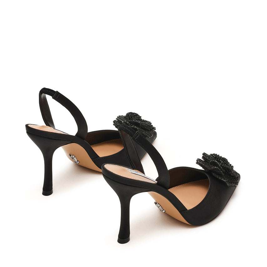 Lysandra Sandal BLACK SATIN - view 3