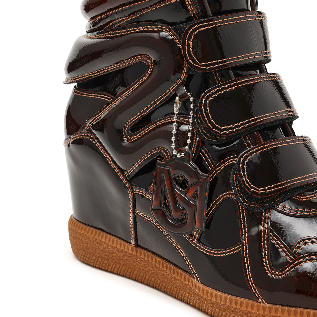Mavis Sneaker BRN PATENT - view 5