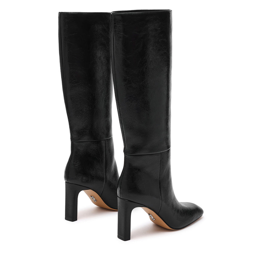 Max In Boot BLACK CRINKLE PATENT - view 4