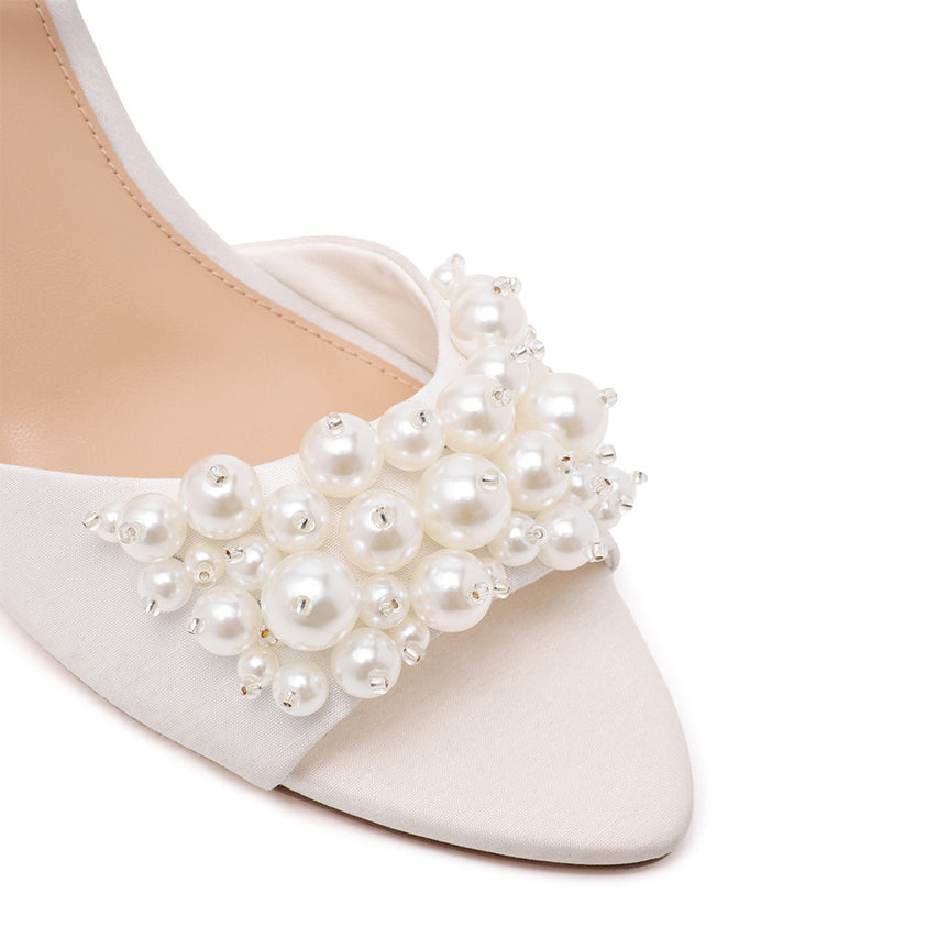 Rexa-P Sandal IVORY SATIN - view 5