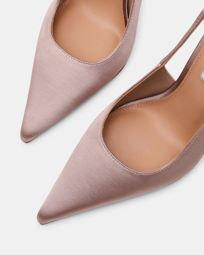 Reyes Flat Shoe TAUPE SATIN