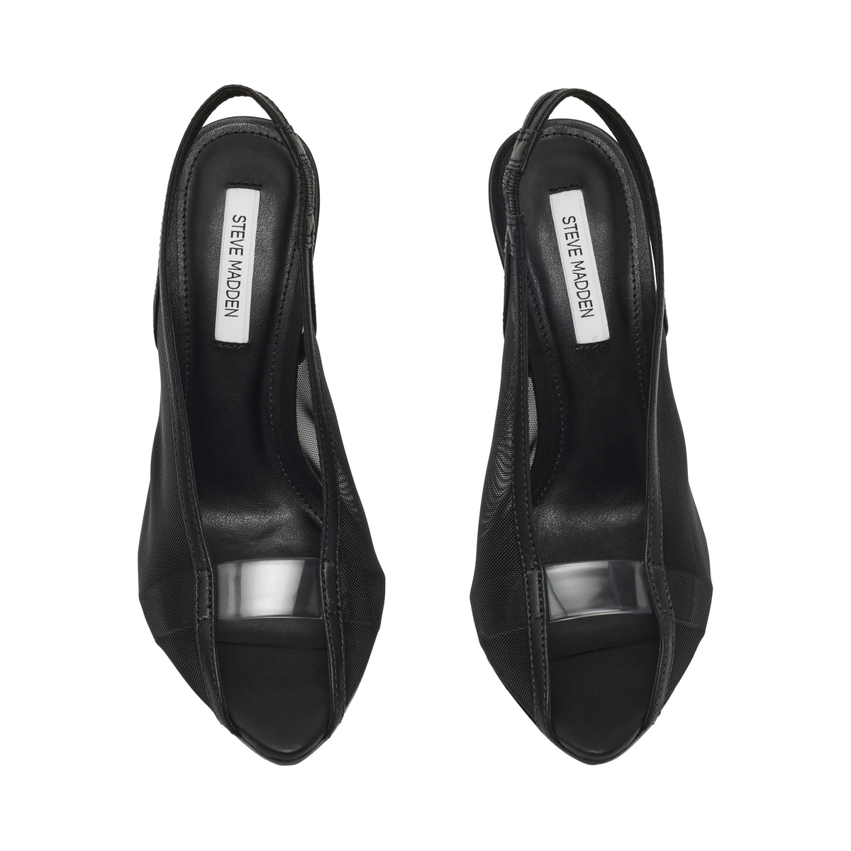 Sasha-Mesh Pump BLACK LEATHER - view 4