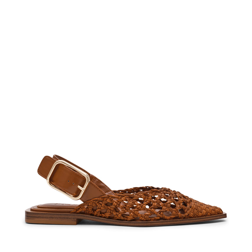 Shay-W Flat Shoe COGNAC