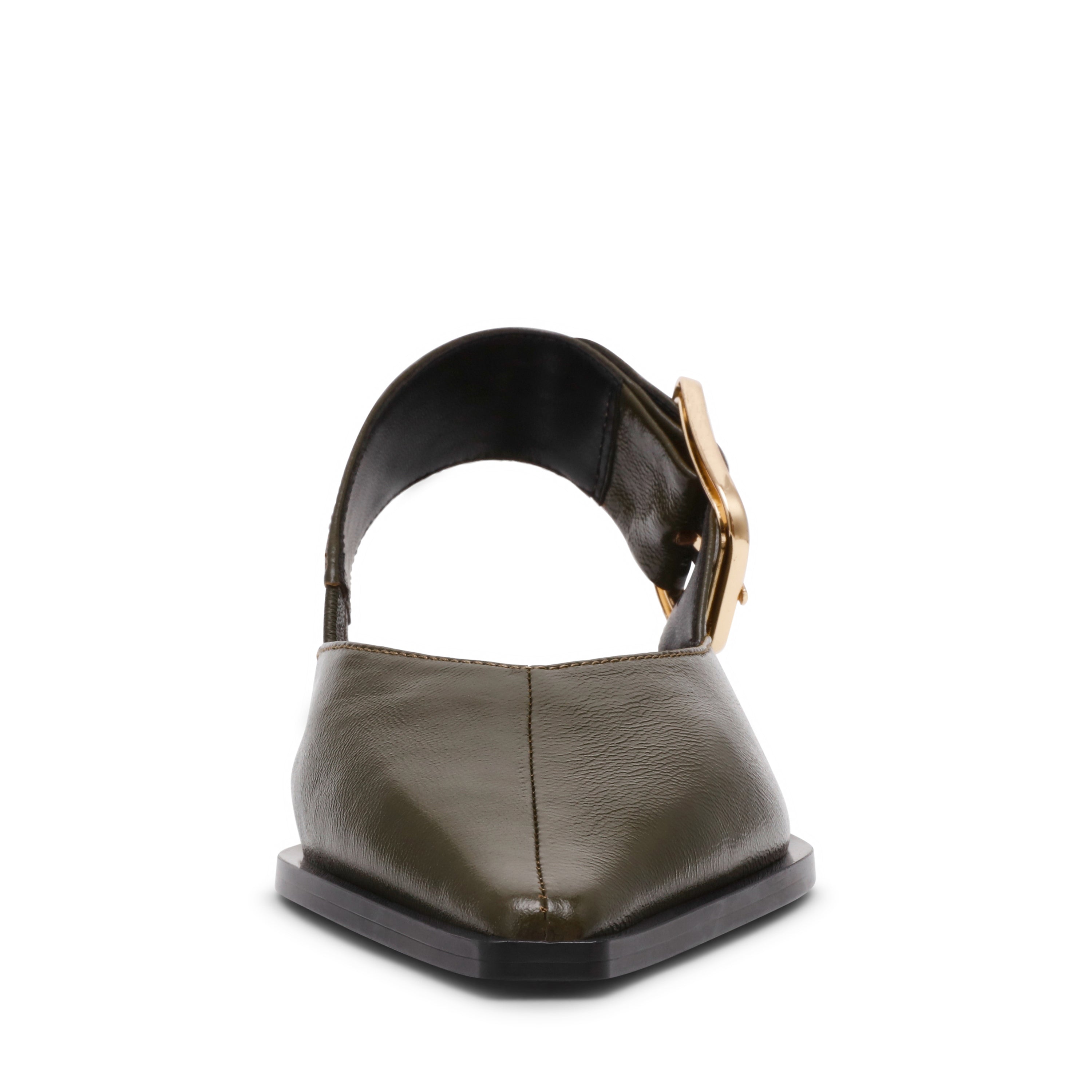 Shay Flat Shoe OLIVE LEATHER