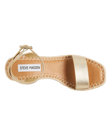 Steve Madden UPSTAGE GOLD LEATHER Calzado Calzado - Cuñas